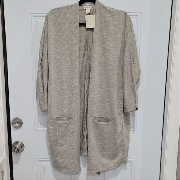 DONNI Pinstripe 🌈oversized cardigan - Picture 1 of 16